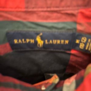 Ralph Lauren plaid button up size 10-12